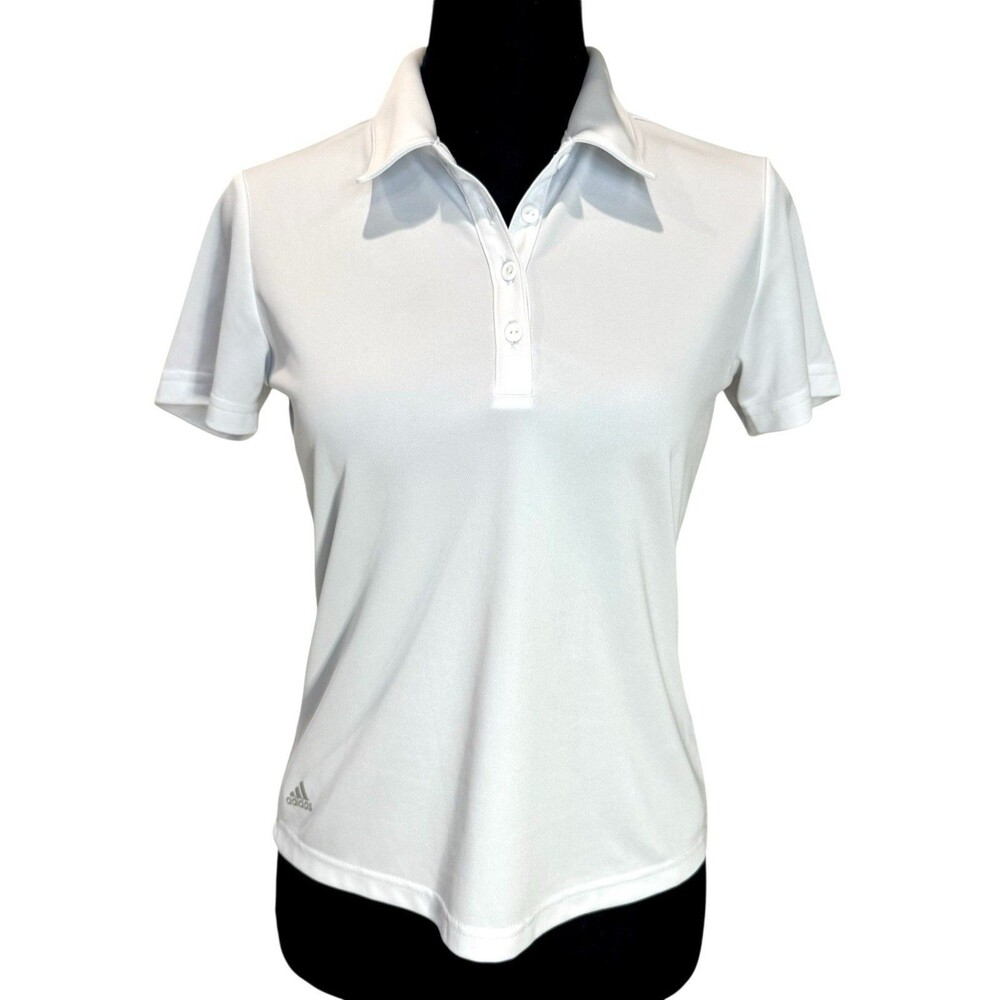 Adidas Women’s Primegreen Active Performance Polo Shirt Size XS White Collared
